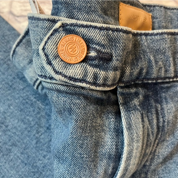 Mother Denim jeans Tab Roller skimp wide leg high waist bell A blue 29 - Picture 4 of 8